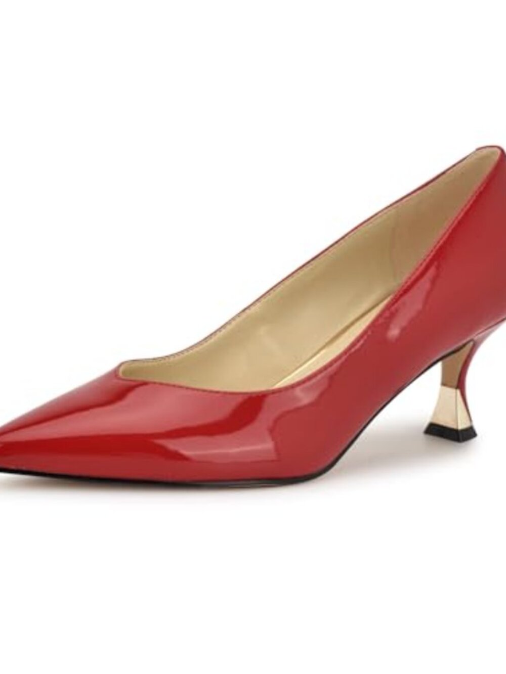 Nine West Ariella Pointy Toe Stiletto Pump Faux Patent Leather